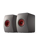 KEF LS50 Wireless II Powered Bookshelf Speakers - Pair (Titanium Grey)