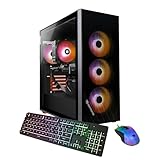 iBUYPOWER Scale Orange Gaming PC Desktop Computer (AMD Ryzen 7 5700 CPU,...