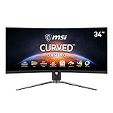 MSI MPG ARTYMIS 343CQR, 34' Gaming Monitor, 3440 x 1440 (UWQHD), VA, 165Hz,...