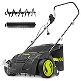 Sun Joe 12-Amp Lawn Dethatcher & Scarifier w/ 8-Gal Bag & Air Boost Tech,...