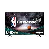 Hisense 43-Inch Class A6 Series 4K UHD Smart Google TV with Alexa...