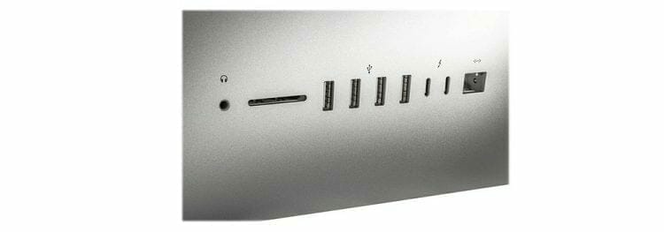 Apple iMac MNEA2LLA ports