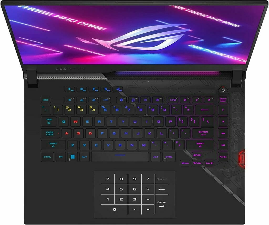 Asus ROG Strix Scar 15 G533 keyboard