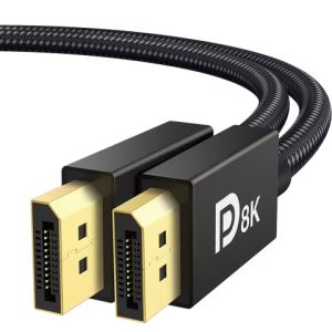 Ivanky 6ft Braided DisplayPort 1.4 Cable copy