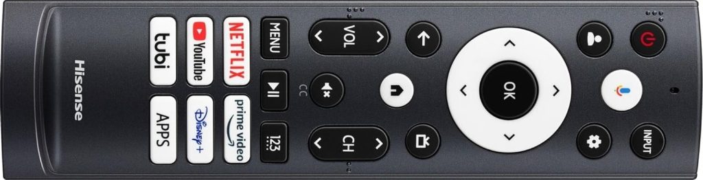 Hisense 100U76N Review remote