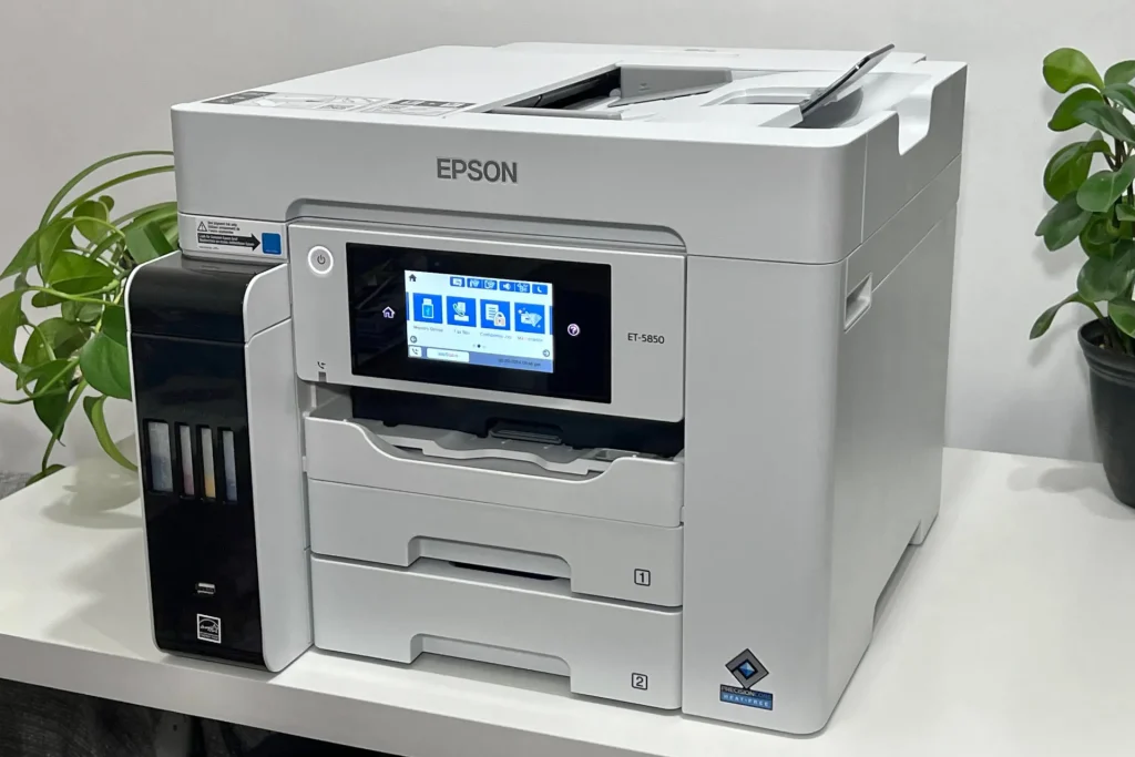 Epsons EcoTank Pro ET 5850 is a big heavy business printer